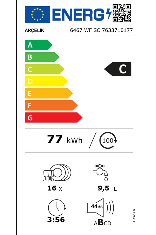Arçelik 6467 WF SC 6+5 Programlı Bulaşık Makinesi - Görsel 8