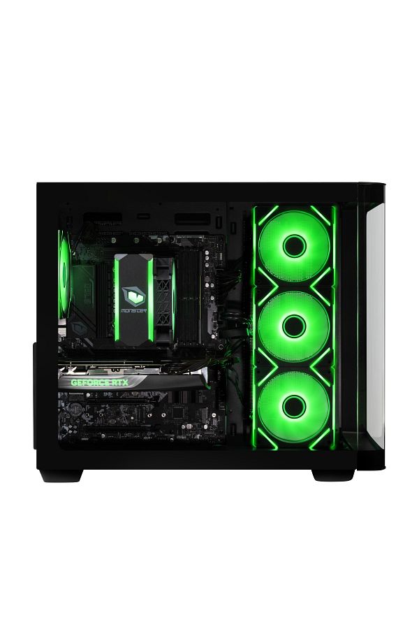 MONSTER Tulpar TD3 V1.11.1 i5 14400F B760 Anakart 16 GB RAM 1 TB SSD RTX 4060Ti 16GB FreeDOS - Siyah - Görsel 2