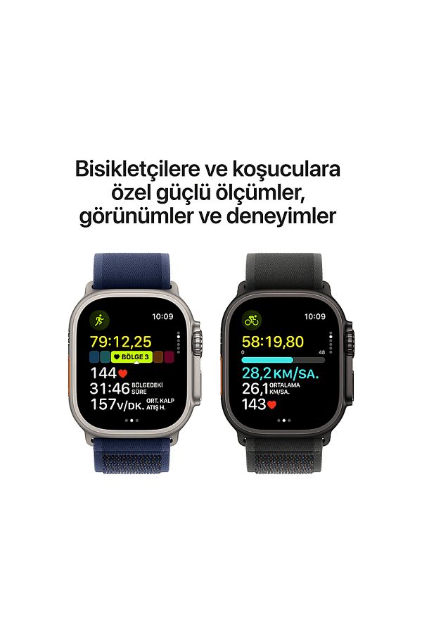 Apple Watch Ultra 2 GPS + Cellular 2024 49mm Black Titanium Case with Black Titanium Milanese Loop - - Görsel 4