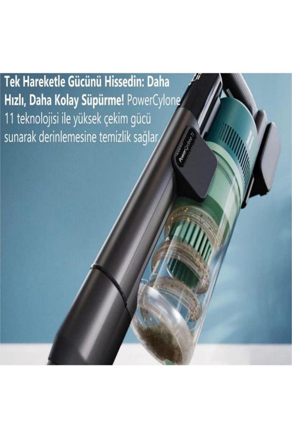 Philips Vaccum 0,6 Litre 6000 Serisi XC6557-01 Aqua Complete Kablosuz Dikey Süpürge 1100 W - Görsel 3