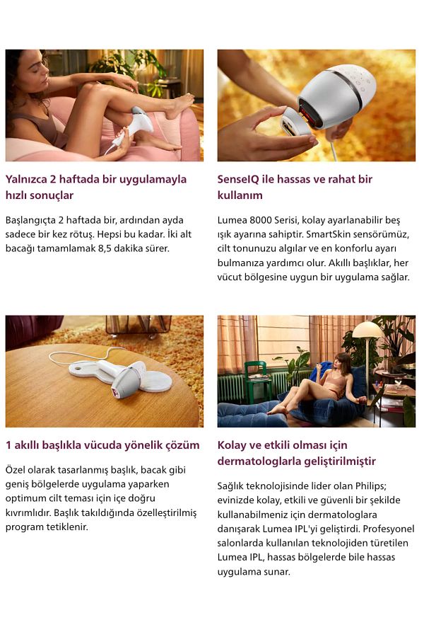 Philips 450.000 Atımlık Premium Epilasyon Full Set | Cilt Tonu Sensörlü, Tüy Alma Ve Traş Makinesi - Görsel 2