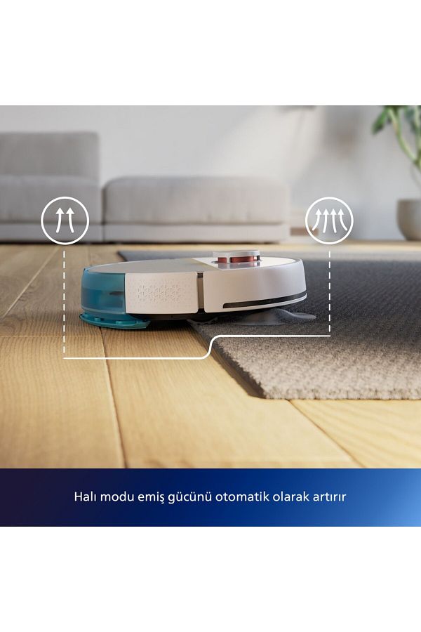 Philips En Hızlı 5000 Pa  Emiş Gücü,7000 Serisi Islak Kuru Otomatik Boşaltma Akıllı İstasyonlu Robot Süpürge - Görsel 4