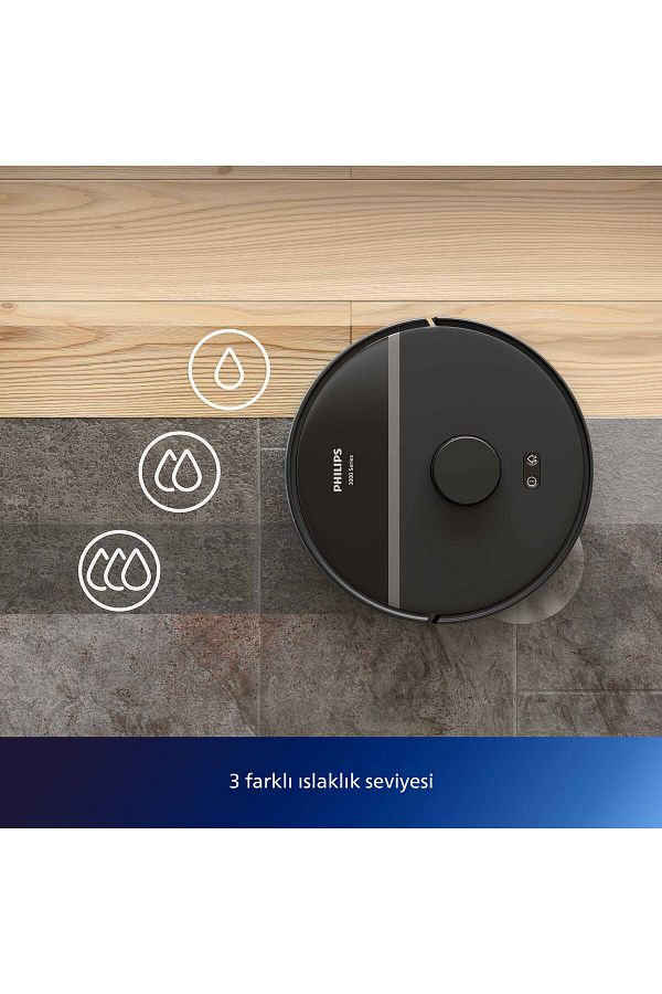 Philips 3000 Serisi HomeRun Aqua Islak Kuru Robot Süpürge, Otomatik Sarj İstasyonlu, XU3000/03 - Görsel 8