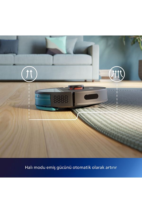 Philips 3000 Serisi HomeRun Aqua Islak Kuru Robot Süpürge, Otomatik Sarj İstasyonlu, XU3000/03 - Görsel 3