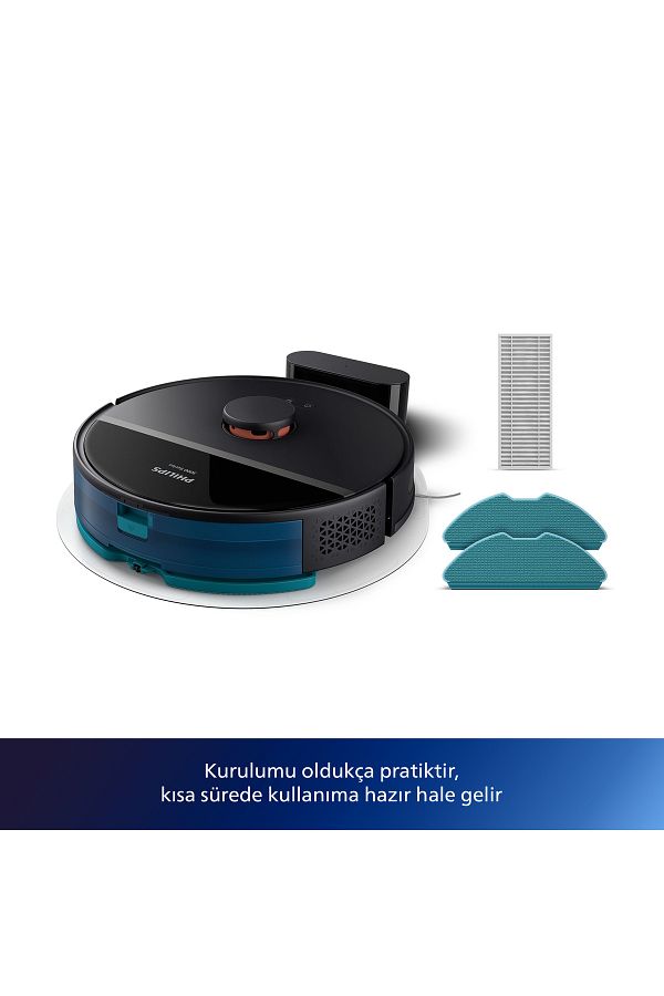 Philips 3000 Serisi HomeRun Aqua Islak Kuru Robot Süpürge, Otomatik Sarj İstasyonlu, XU3000/03 - Görsel 6