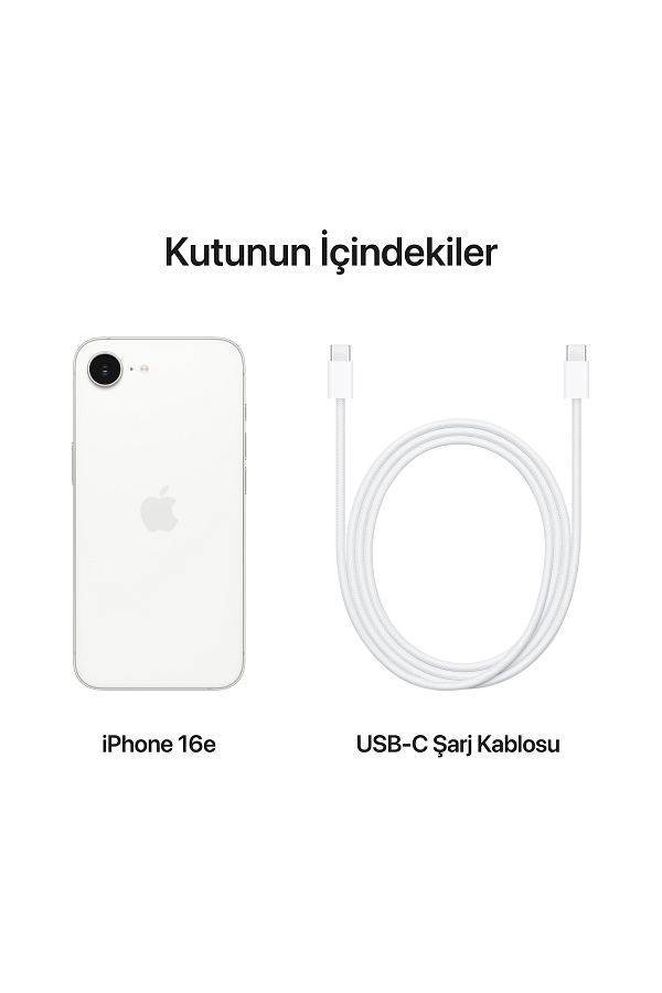 Apple iPhone 16e 128GB Beyaz - Görsel 9