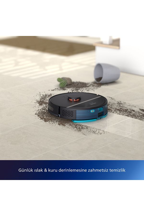 Philips 3000 Serisi HomeRun Aqua Islak Kuru Robot Süpürge, Otomatik Sarj İstasyonlu, XU3000/03 - Görsel 7