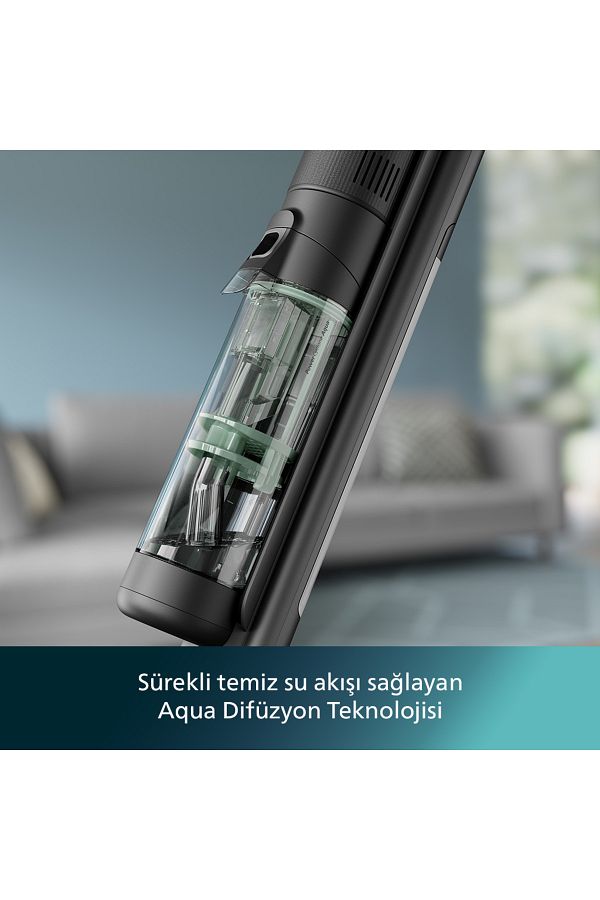 Philips 7000 Serisi AquaTrio Kablosuz Dikey Süpürge, XW7263/11 - Görsel 5