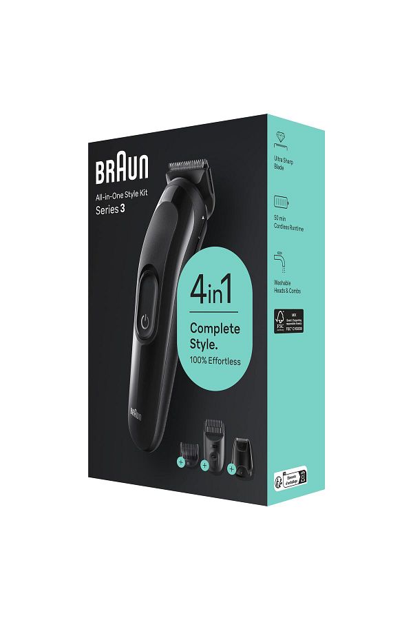 Braun Series 3 Sk3400 Hepsi Bir Arada Şekillendirme Seti, 4’ü 1 Arada Erkek Bakım Kiti - Görsel 8