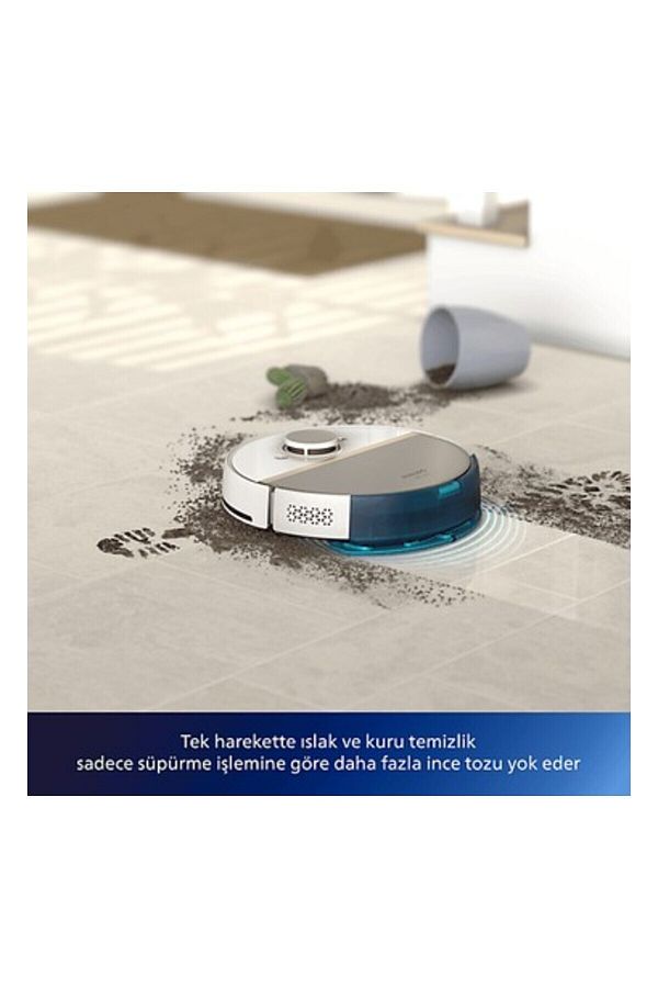 Philips Aqua Islak Ve Kuru Temizlik Robotu, Güçlü 5200 Mah Li-ıon Pıl,5000 Pa 360 Lazer Navigasyon, Epa11 - Görsel 4