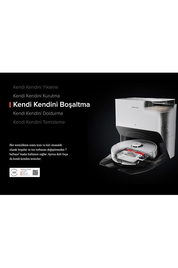 Roborock Sesli Komut-Akıllı Kontrol halı tanıma + Mop kaldırma S8 Pro Ultra İstasyonlu Premium Robot Süpürge - Görsel 4