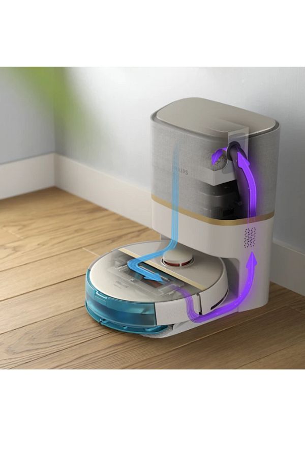 Philips 7000 Serisi HomeRun Aqua Islak Kuru Robot Süpürge, Otomatik Boşaltma İstasyonlu, XU7100/04 - Görsel 5