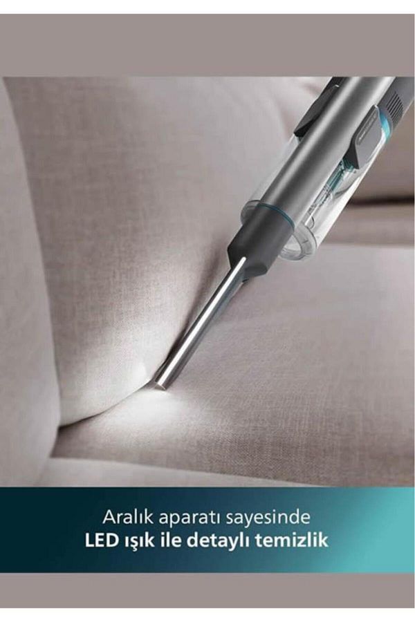 Philips 8000 Serisi Aqua Plus Kablosuz Dik Süpürge, 25.2 V, 80 dk'ya kadar Çalışma Süresi, XC8053/01 - Görsel 4