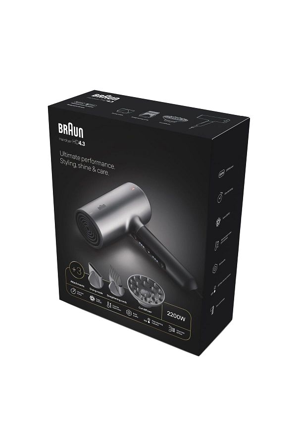 Braun Brhd435e Hd4.3 Iontec Difüzörlü Saç Kurutma Makinesi, 3 Başlıklı, 2200w - Görsel 2