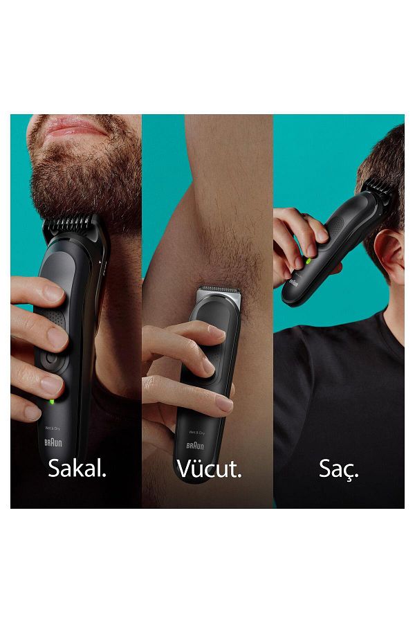 Braun Series 7 Mgk7470 Hepsi Bir Arada Şekillendirme Seti, 16’sı 1 Arada Erkek Bakım Kiti - Görsel 3