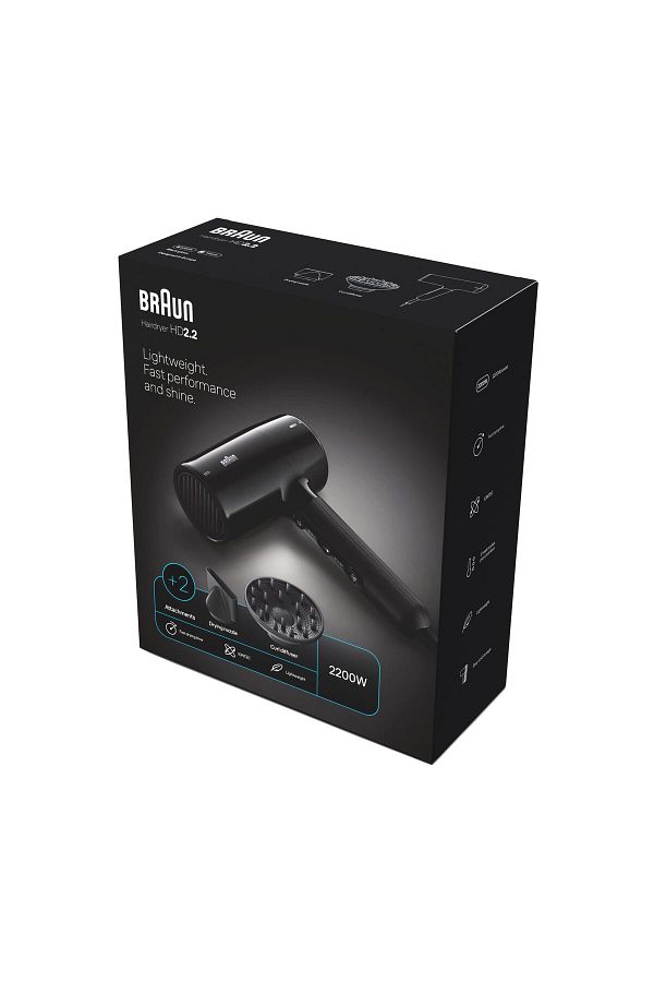 Braun Brhd225e Hd2.2 Iontec Difüzörlü Saç Kurutma Makinesi, 2 Başlıklı, 2200w - Görsel 2