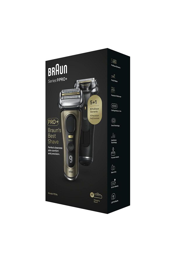 Braun Series 9 Pro Elektrikli Tıraş Makinesi, Şarj Standı, Islak Ve Kuru, 9519s, Altın Rengi - Görsel 8