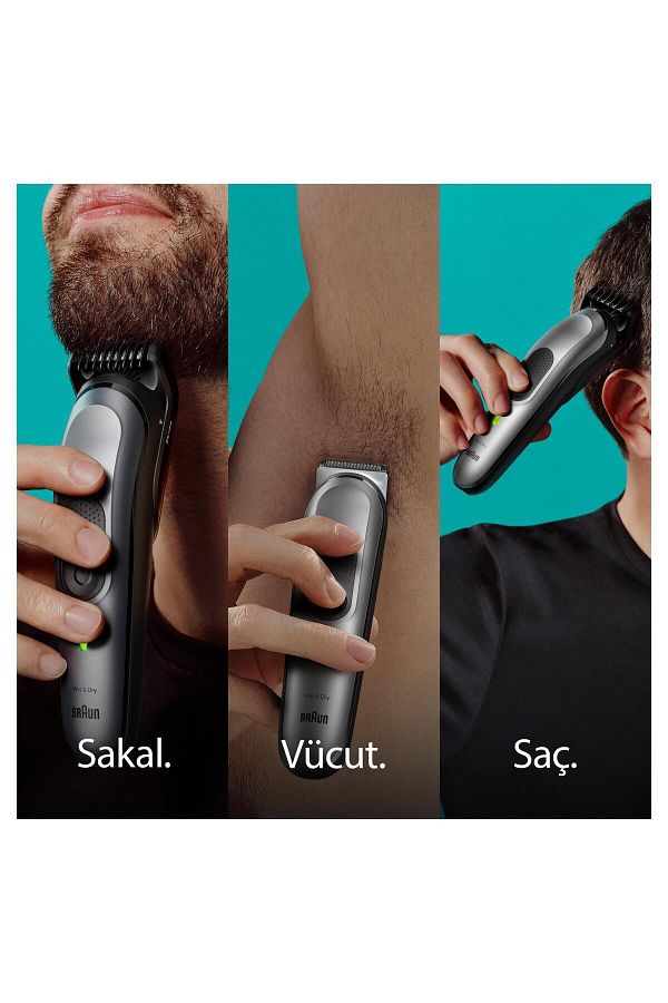 Braun Series 7 Mgk7420 Hepsi Bir Arada Şekillendirme Seti, 10’u 1 Arada Erkek Bakım Kiti - Görsel 3