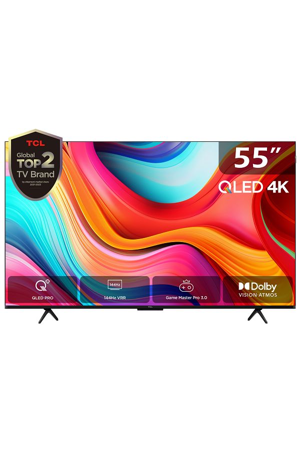 TCL 55T8B 55" 139 Ekran Uydu Alıcılı 4K Ultra HD Smart QLED Gaming TV - Görsel 2