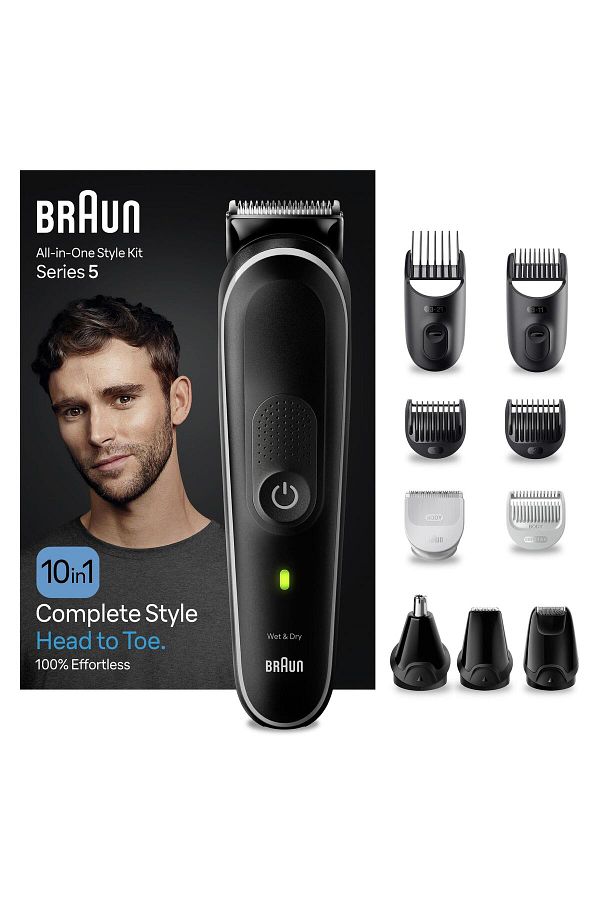 Braun Series 5 Mgk5440 Hepsi Bir Arada Şekillendirme Seti, 10’u 1 Arada Erkek Bakım Kiti