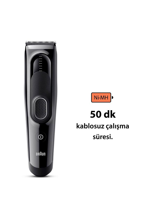 Braun Series 5 Hc5310, Erkekler Için 9 Uzunluk Ayarına Sahip Saç Kesme Makinesi - Görsel 7