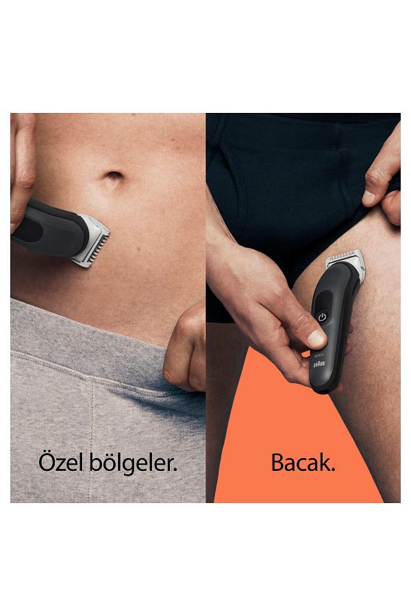 Braun Bodygroomer 3 Bg 3340 Skinshield Teknolojisi, 3 Ek Parçalı Vücut Bakım Seti - Görsel 3