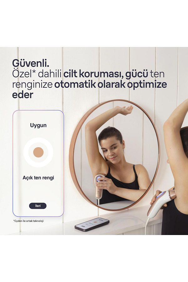 Braun IPL Skin i·expert, Evde Tüy Alma, Ücretsiz Uygulama, Çanta, Gillette Venus, 2 Başlık, PL7147 - Görsel 6