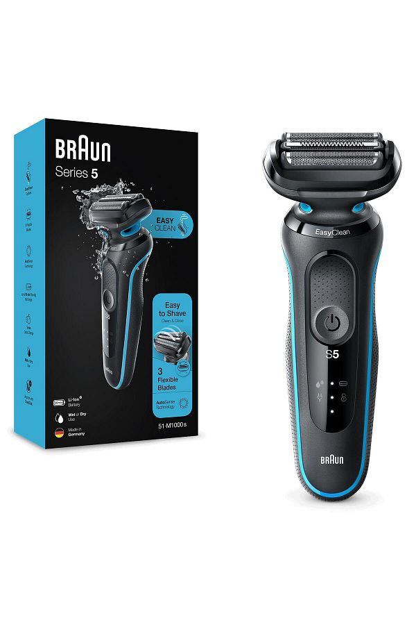 Braun Yeni Seri 5 M1000s Kablosuz Tıraş Makinesi, Autosense, Easyclean, Easyclick, Islak & Kuru - Görsel 6