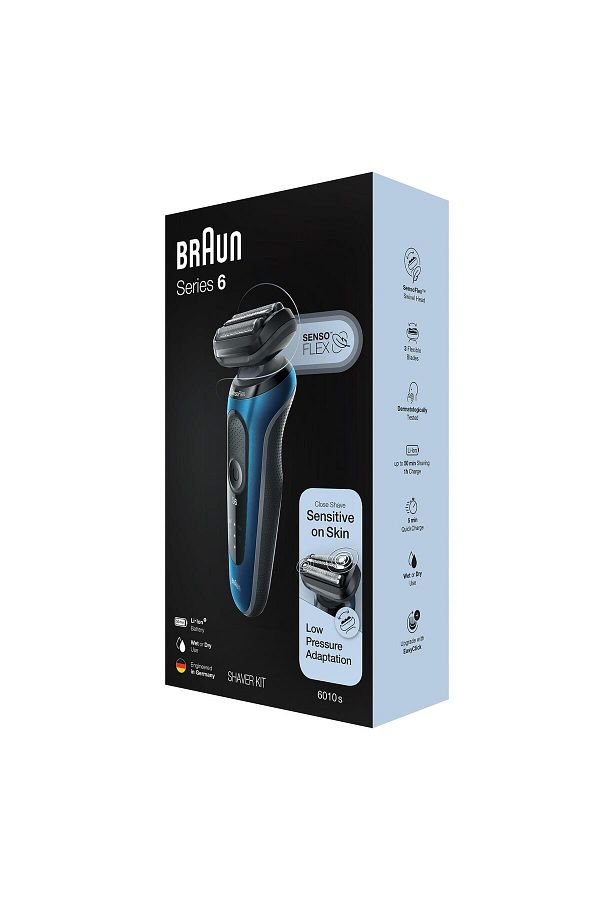 Braun Yeni Seri 6 B1000s Kablosuz Tıraş Makinesi, Autosense, Sensoflex, Easyclick, Islak & Kuru - Görsel 7