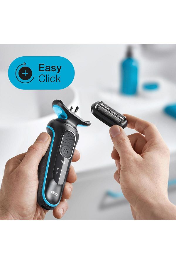 Braun Yeni Seri 5 M1000s Kablosuz Tıraş Makinesi, Autosense, Easyclean, Easyclick, Islak & Kuru - Görsel 4