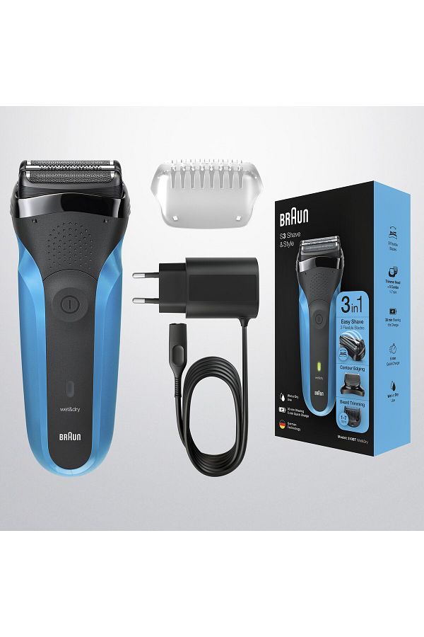 Braun Series 3 310 Bt Blue 3’ü 1 Arada Sakal Şekilendirici Ve Tıraş Makinesi - Görsel 7