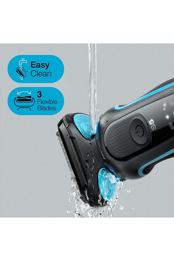 Braun Yeni Seri 5 M1000s Kablosuz Tıraş Makinesi, Autosense, Easyclean, Easyclick, Islak & Kuru - Görsel 3