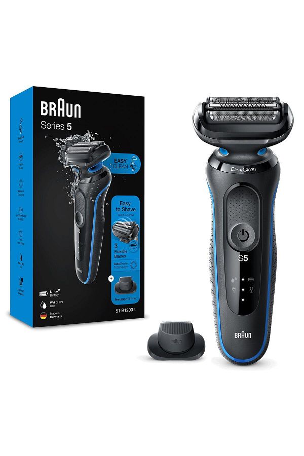 Braun Yeni Seri 5 B1200s Kablosuz Tıraş Makinesi, Autosense, Easyclean, Easyclick, Islak & Kuru - Görsel 6
