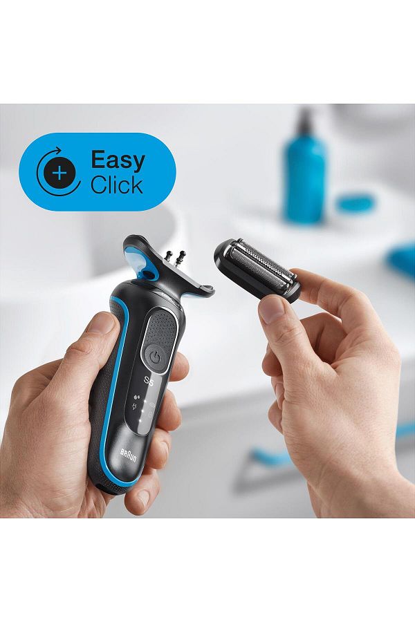 Braun Yeni Seri 5 B1000s Kablosuz Tıraş Makinesi, Autosense, Easyclean, Easyclick, Islak & Kuru - Görsel 4