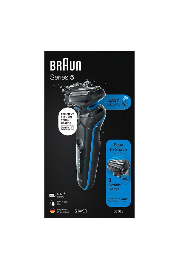 Braun Yeni Seri 5 B1000s Kablosuz Tıraş Makinesi, Autosense, Easyclean, Easyclick, Islak & Kuru - Görsel 8