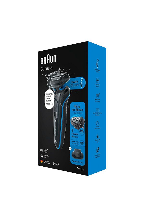 Braun Yeni Seri 5 B1200s Kablosuz Tıraş Makinesi, Autosense, Easyclean, Easyclick, Islak & Kuru - Görsel 7