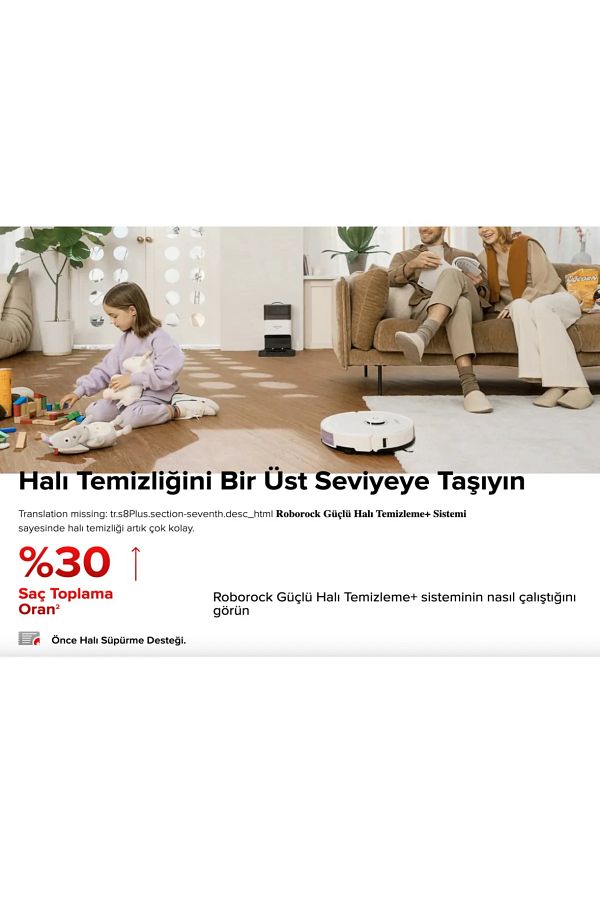 Roborock 6000Pa ULTRA Emiş Güç Halı tanıma+Mop kaldırma Özellikli Robot Süpürge, HEPA Filtre, Kamera, LİDAR - Görsel 2