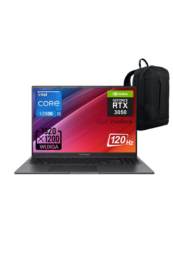 ASUS Vivobook 16X K3605ZC i5 12500H 16GB 1TB SSD RTX3050 120Hz 16" W11 Laptop + Wz Çanta WZ3