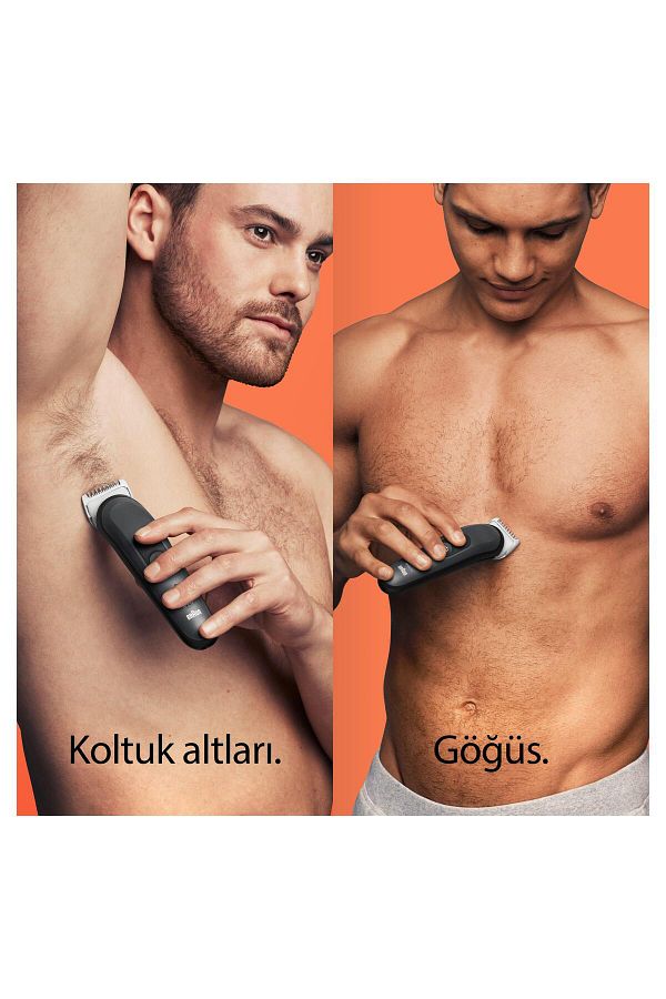 Braun Bodygroomer 3 Bg 3340 Skinshield Teknolojisi, 3 Ek Parçalı Vücut Bakım Seti - Görsel 2