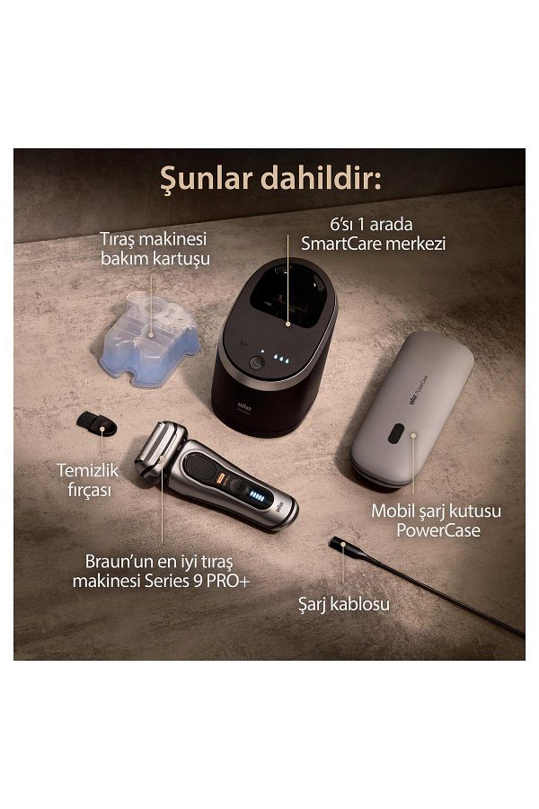 Braun Series 9 Pro 9577cc Islak & Kuru Tıraş Makinesi, Smartcare Merkezi, Powercase - Görsel 6