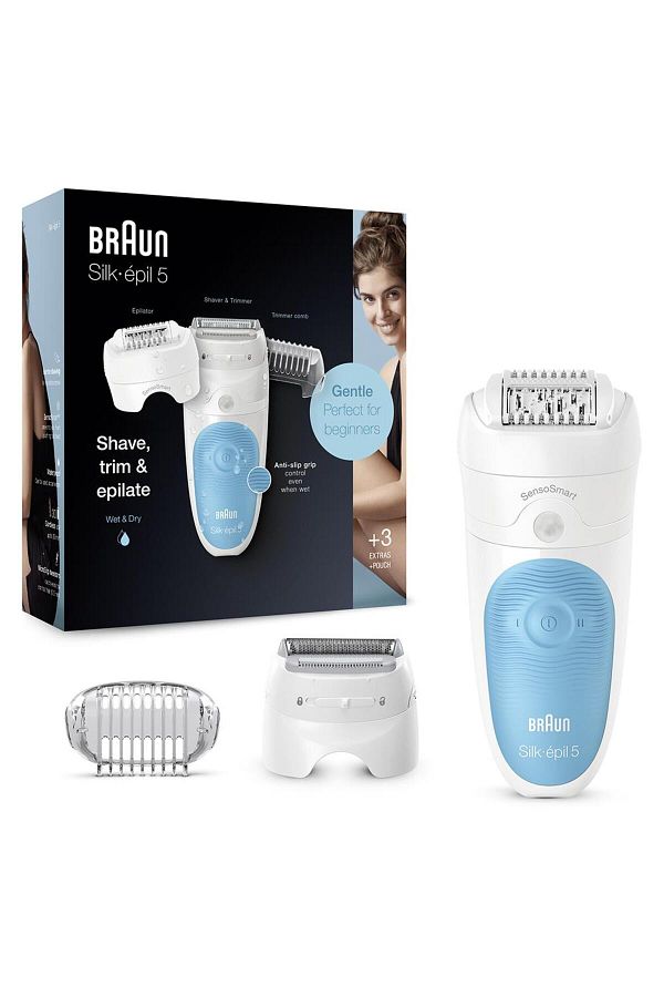 Braun Silk-épil 5 5605 Sensosmart, Kablosuz, Islak&kuru, 3'ü 1 Arada Epilatör - Görsel 6