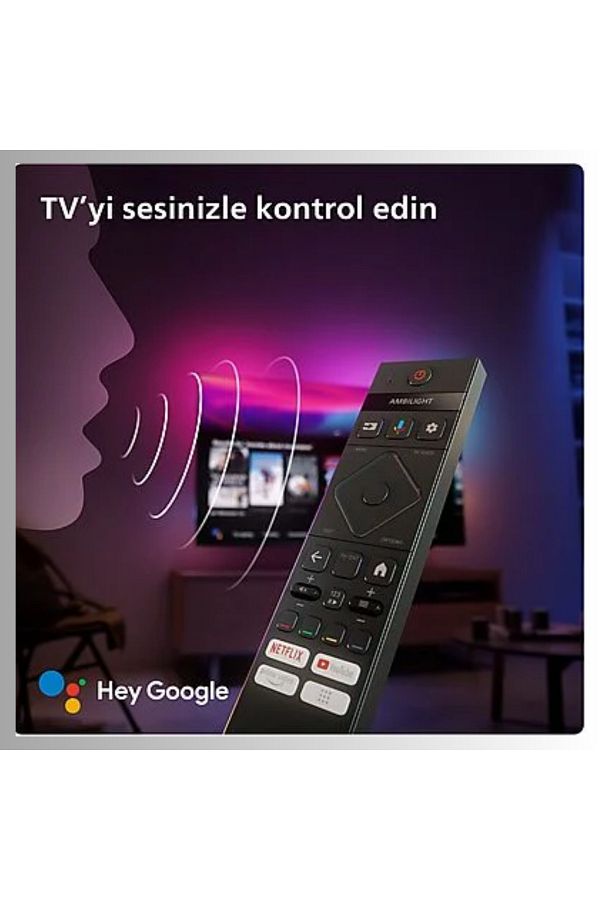 Philips 42 inç 106 Ekran Uydu Alıcılı Smart 4K UHD Dolby Vision Dolby Atmos Google Ambilight TV - Görsel 3