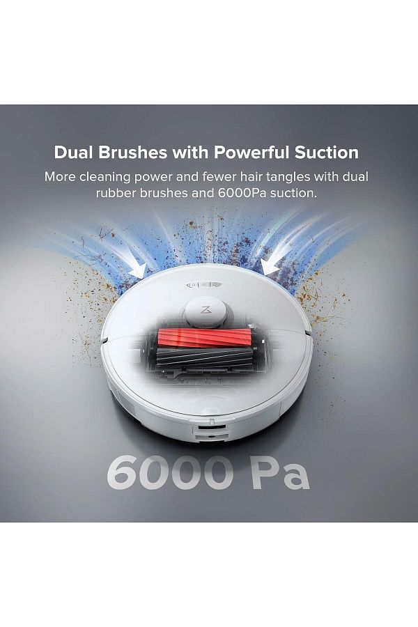 Roborock 6000pa Yüksek Emiş Gücü Ultra Mop, Wi-fi Android-apple Uyumlu Premium Robot Süpürge Onerous Lambader - Görsel 2