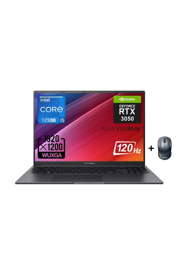 ASUS Vivobook 16X K3605ZC i5 12500H 8GB 512GB SSD RTX3050 120Hz 16" Win11 + Asus Mouse WZ4