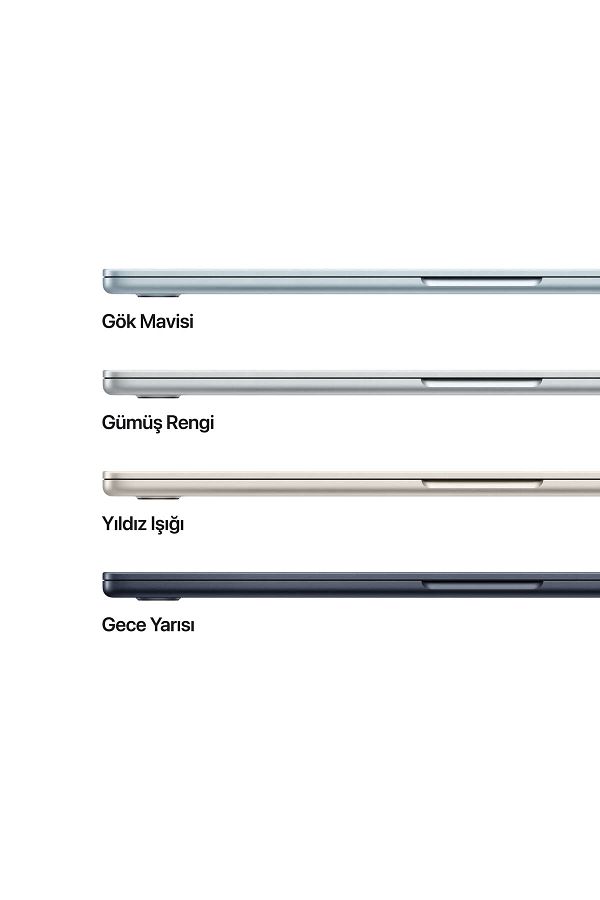 Apple 15" MacBook Air: Apple M4 chip with 10-core CPU and 10-core GPU, 16GB, 256GB SSD - Yıldız Işığı - Görsel 3