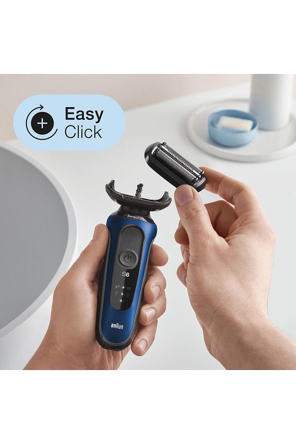 Braun Yeni Seri 6 B1000s Kablosuz Tıraş Makinesi, Autosense, Sensoflex, Easyclick, Islak & Kuru - Görsel 4