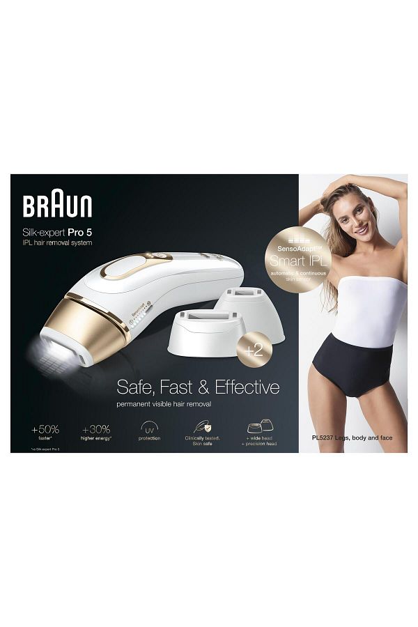 Braun Silk·expert Pro5 Pl5237 Yeni Nesil Ipl 400.000 Atımlı Ipl, 2 Başlıklı Tüy Alma Cihazı - Görsel 6