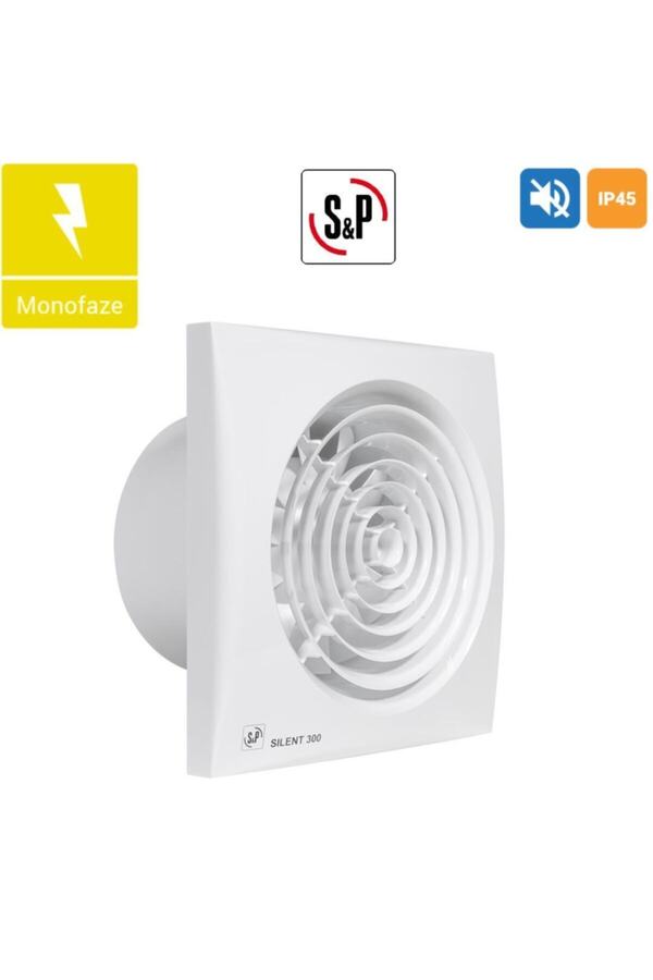 Soler Palau Silent 300 Cz Kanal 150mm M³/h 280 Db 32 Sessiz Tasarruflu Ortam Havalandırma Fanı Agmai