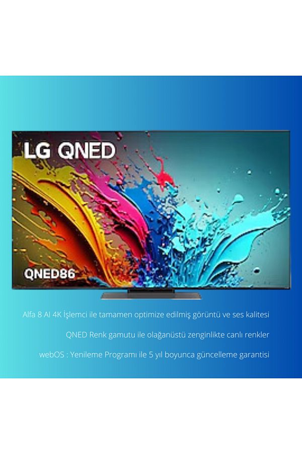 LG 55 inç 139 cm 4K Smart TV AI Sihirli Kumanda HDR10 webOS24,Uydu Alıcılı - Görsel 2