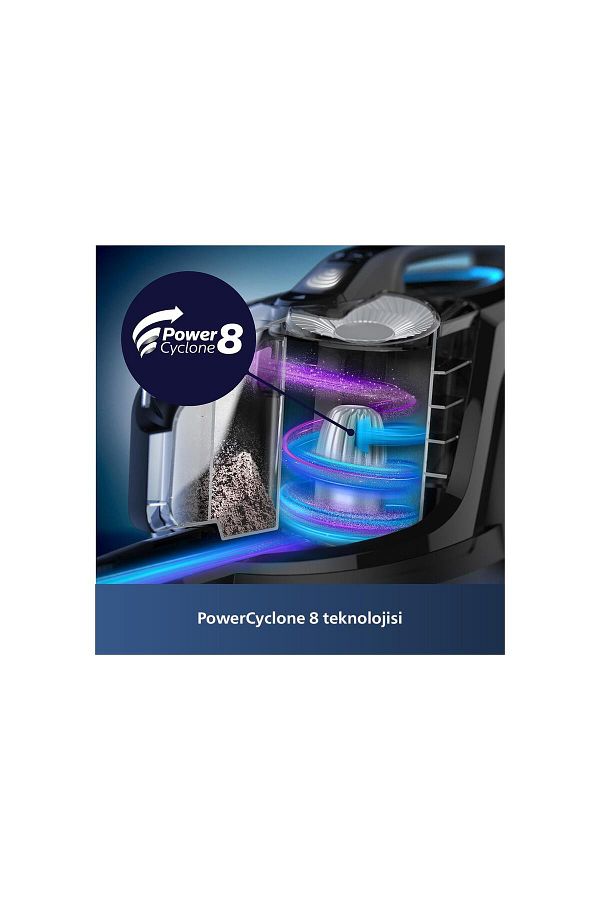 Philips Xb7151/07 7000 Serisi Power Cyclone Toz Torbasız Süpürge - Görsel 7
